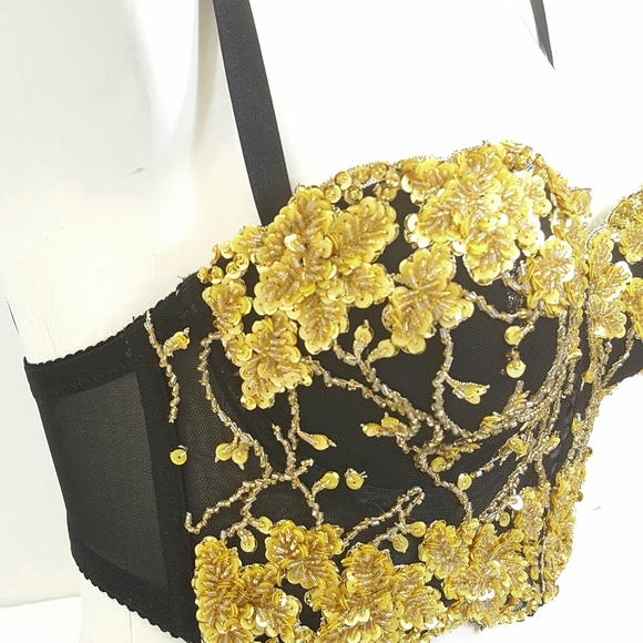 Brallette crop top half corset - Picture 3 of 5